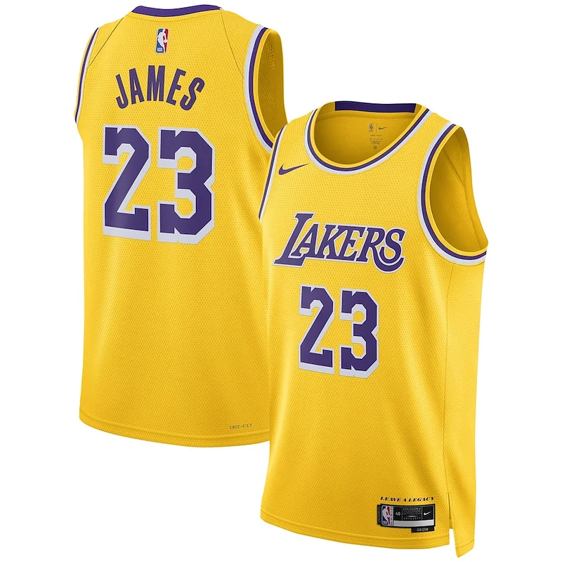 Classico LeBron James Los Angeles Lakers Nike Unisex Swingman Jersey Association Edition Gold
