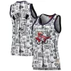 Prestigioso Pratico Vince Carter Toronto Raptors Women's 1998 Doodle Swingman Jersey White