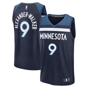 Incantevole Nickeil Alexander Walker Minnesota Timberwolves Fast Break Replica Player Jersey Icon Edition Navy