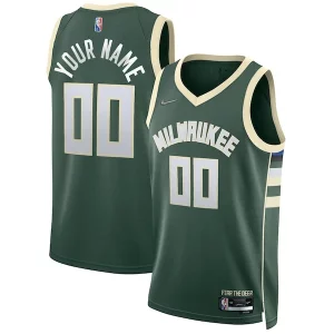 Comodo Carino Milwaukee Bucks Nike 2021/22 Diamond Swingman Custom Jersey Icon Edition Hunter Green