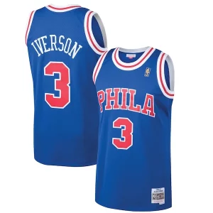 Carino Allen Iverson Philadelphia 76ers 1996/97 Hardwood Classics Swingman Jersey Royal