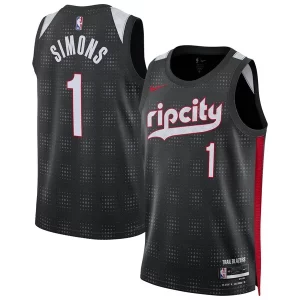 Robusto Anfernee Simons Portland Trail Blazers Nike Unisex 2024/25 Swingman Player Jersey City Edition Black