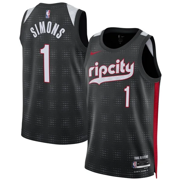 Robusto Anfernee Simons Portland Trail Blazers Nike Unisex 2024/25 Swingman Player Jersey City Edition Black