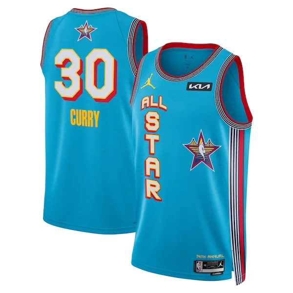 Classico Elegante Fantastico Stephen Curry Jordan Brand Unisex 2025 NBA All Star Game Swingman Player Jersey Light Blue