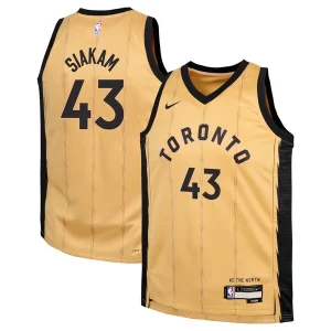 Incantevole Pascal Siakam Toronto Raptors Nike Youth Swingman Replica Jersey City Edition Gold