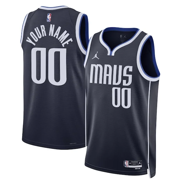 Splendido Versatile Dallas Mavericks Jordan Brand Unisex 2022/23 Swingman Custom Jersey Statement Edition Navy