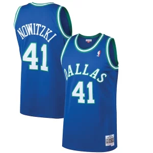 Trendy Lussuoso Attraente Dirk Nowitzki Dallas Mavericks 1998/99 Hardwood Classics Swingman Jersey Blue