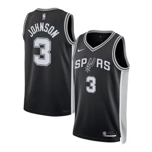 Trendy Duraturo Attraente Keldon Johnson San Antonio Spurs Nike Unisex Swingman Jersey Association Edition Black