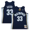 Attraente Stupendo Gorgeous Marc Gasol Memphis Grizzlies 2008/09 Hardwood Classics Swingman Throwback Jersey Navy