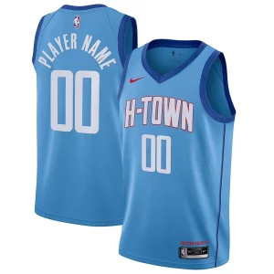 Carino Houston Rockets Nike 2020/21 Swingman Custom Jersey Blue City Edition