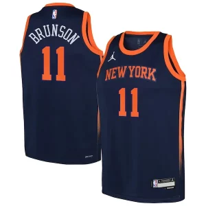 Eccezionale Jalen Brunson New York Knicks Jordan Brand Youth Swingman Jersey Statement Edition Navy