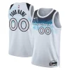 Fascinante Cool Incantevole Minnesota Timberwolves Nike Unisex 2024/25 Custom Swingman Jersey City Edition White
