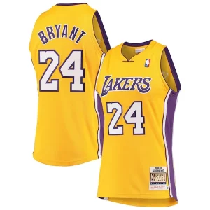Comodo Men's Los Angeles Lakers Kobe Bryant Gold Hardwood Classics 2008 09 Authentic Jersey