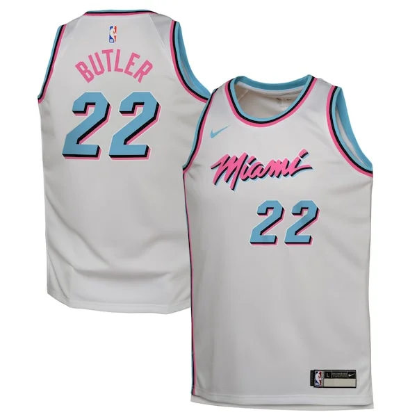 Cool Elegante Jimmy Butler Miami Heat Nike Youth 2024/25 Swingman Player Jersey City Edition White
