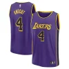 Magnifico Dalton Knecht Los Angeles Lakers Fast Break Replica Player Jersey Statement Edition Purple