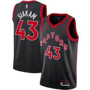 Accattivante Ottimo Pascal Siakam Toronto Raptors Jordan Brand 2020/21 Swingman Jersey Statement Edition Black