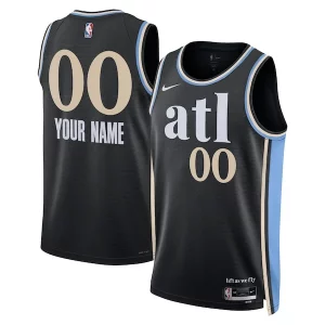 Carino Atlanta Hawks Nike Unisex 2023/24 Custom Swingman Jersey Black City Edition