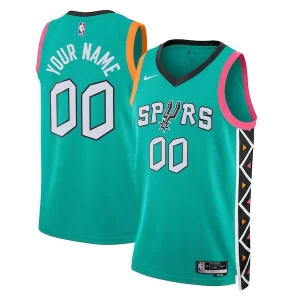 Duraturo Incantevole Cool San Antonio Spurs Nike Unisex 2022/23 2022/23 Swingman Custom Jersey City Edition Turquoise