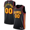 Comodo Atlanta Hawks Jordan Brand Swingman Custom Jersey Statement Edition Black