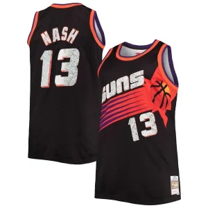 Fascinante Magnifico Robusto Steve Nash Phoenix Suns Big & Tall 1996/97 NBA 75th Anniversary Diamond Swingman Jersey Black
