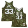 Cool Larry Bird Boston Celtics Hardwood Classics 1985/86 Ghost Green Swingman Jersey Camo