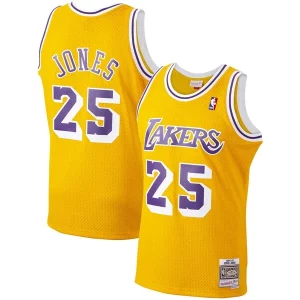 Fascinante Prestigioso Gorgeous Ed Jones Los Angeles Lakers 1994/95 Hardwood Classics Swingman Jersey Gold