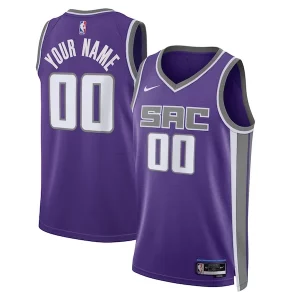 Raffinato Incantevole Sacramento Kings Nike Unisex Swingman Custom Jersey Purple Icon Edition