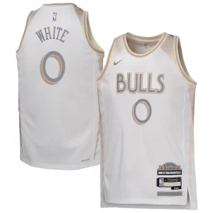Pratico Prestigioso Coby White Chicago Bulls Nike Youth 2024/25 Swingman Player Jersey City Edition White