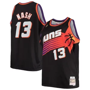 Comodo Steve Nash Phoenix Suns 1996/97 Big & Tall Hardwood Classics Swingman Jersey Black/White