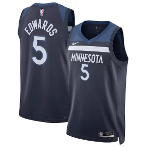Pratico Gorgeous Anthony Edwards Minnesota Timberwolves Nike Unisex Swingman Jersey Icon Edition Navy