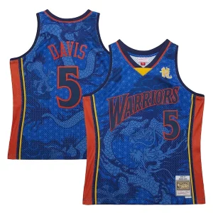 Bellissimo Comodo Baron Davis Golden State Warriors 2006/07 Hardwood Classics Asian Heritage 6.0 Swingman Throwback Player Jersey Royal