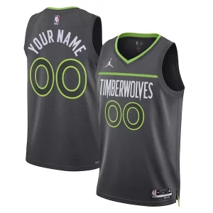 Ottimo Minnesota Timberwolves Jordan Brand Unisex 2022/23 Swingman Custom Jersey Statement Edition Black