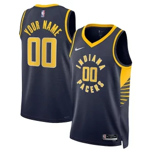 Sofisticato Magnifico Elegante Indiana Pacers Nike Unisex 2022/23 Swingman Custom Jersey Navy Icon Edition