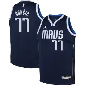 Incantevole Stupendo Versatile Luka Doncic Dallas Mavericks Jordan Brand Youth Swingman Jersey Statement Edition Navy
