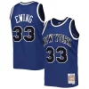Ottimo Carino Patrick Ewing New York Knicks 1997/98 Hardwood Classics Off Court Swingman Jersey Blue