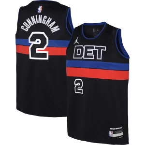 Eccezionale Cade Cunningham Detroit Pistons Jordan Brand Youth Swingman Jersey Statement Edition Black