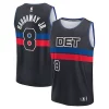 Moderno Stupendo Fantastico Tim Hardaway Jr. Detroit Pistons Fast Break Player Jersey Statement Edition Black