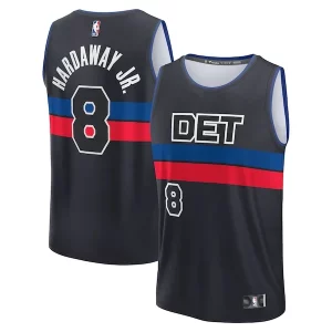 Moderno Stupendo Fantastico Tim Hardaway Jr. Detroit Pistons Fast Break Player Jersey Statement Edition Black