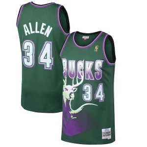 Gorgeous Elegante Accattivante Ray Allen Milwaukee Bucks 1996/97 Hardwood Classics Swingman Jersey Kelly Green