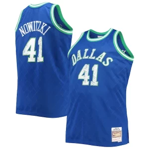 Bellissimo Moderno Dirk Nowitzki Dallas Mavericks Big & Tall 1998/99 NBA 75th Anniversary Diamond Swingman Jersey Blue