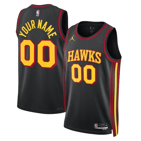 Versatile Sofisticato Atlanta Hawks Jordan Brand Unisex 2022/23 Swingman Custom Jersey Statement Edition Black
