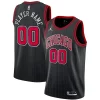 Incantevole Chicago Bulls Jordan Brand Swingman Custom Jersey Statement Edition Black
