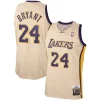 Fantastico Men's Los Angeles Lakers Kobe Bryant Gold 2008 09 Hardwood Classics Authentic Player Jersey