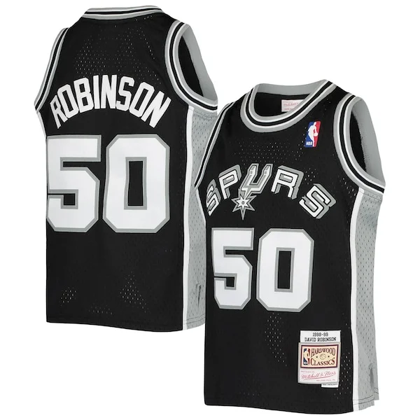 Resistente Comodo David Robinson San Antonio Spurs Youth 1998/99 Hardwood Classics Swingman Jersey Black