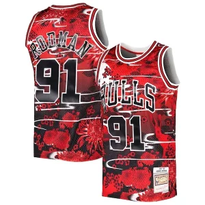 Resistente Dennis Rodman Chicago Bulls 1997/98 Hardwood Classics Lunar New Year Swingman Jersey Red