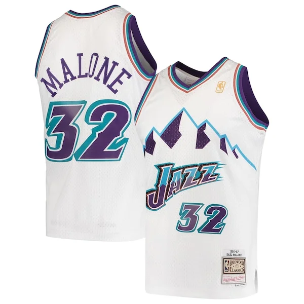 Robusto Classico Karl Malone Utah Jazz 1996/97 Hardwood Classics Swingman Jersey White