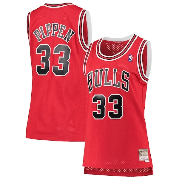 Lussuoso Eccezionale Carino Scottie Pippen Chicago Bulls Women's 1997/98 Hardwood Classics Swingman Jersey Red