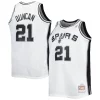 Meraviglioso Tim Duncan San Antonio Spurs Big & Tall Hardwood Classics 1998/99 Swingman Jersey White/Black