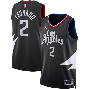 Stupendo Kawhi Leonard LA Clippers Jordan Brand Unisex Swingman Jersey Statement Edition Black