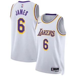 Sofisticato Delizioso Versatile LeBron James Los Angeles Lakers Nike Unisex Swingman Jersey Association Edition White